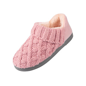 Scarpette traspiranti da <span class=keywords><strong>donna</strong></span> con cavo in maglia graziose scarpe Slip-on in Memory Foam in pile felpato per interni invernali - Product Image 2