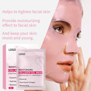 Nouveauté : Masques faciaux en feuille de collagène profond anti-rides et liftants, 2 pièces, pour la nuit - Product Image 5