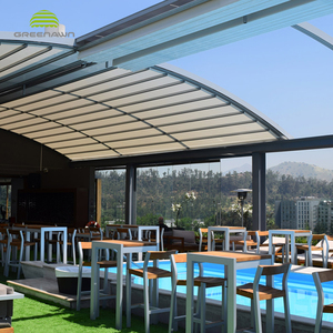 Nhôm Patio Bóng Bao Gồm <span class=keywords><strong>Gazebo</strong></span> Pergola Có Thể Thu Vào Mái Nhà Mái Hiên - Product Image 6