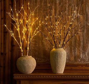 Lighted Artificial Golden <strong>Twig</strong> Tree Branch <strong>With</strong> Fairy <strong>Lights</strong> 100 LED Battery Operated Tree Lamp <strong>With</strong> Timer Holiday Lighting - Product Image 5