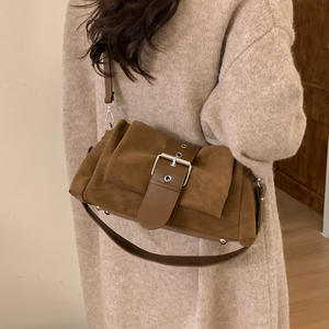 Nuevo Bolso de Punto Vintage para Mujer, Bolsos de Hombro Casuales de Verano, Bolsos de Mano Estilo Patchwork para la Playa y las Vacaciones - Product Image 2