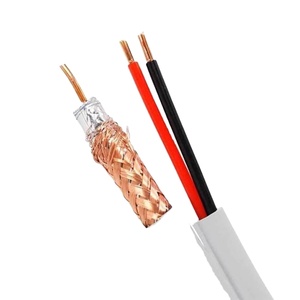 Cabo Coaxial RG6 RG11 RG59 RG58 de Alta Qualidade com Revestimento em PVC e Blindagem em Folha de Alumínio + Trançado, Certificado CE, Preço de Fábrica - Product Image 1