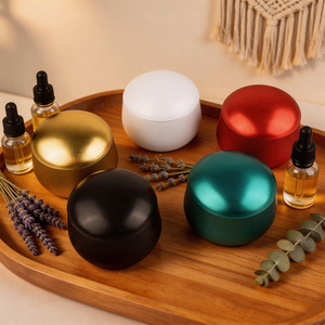 Vela aromática de 8 oz en lata |   Tarro Metálico con Tapa de Diseño de Hongo para Fabricación de Velas |   Contenedor para Almacenar Dulces y Decoración Navideña - Product Image 5