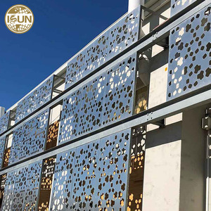 Hojas de revestimiento de pared de Metal decorativas perforadas de aluminio para exteriores de diseño moderno Corte por láser <span class=keywords><strong>Fachada</strong></span> <span class=keywords><strong>exterior</strong></span> de aluminio - Product Image 3