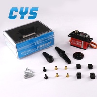 Servomoteur numérique à engrenages en titane sans balais à couple élevé CYS-BLS3315 43g 8/12kg.cm pour hélicoptère et avion RC 500/550