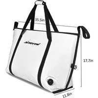 Sac de poisson isolé refroidisseur fond plat étanche glace garder le poisson sac de pêche étanche poisson sac isotherme