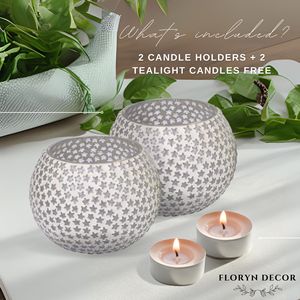 Handcrafted Star Dot Mosaic Glass Jar Soy Wax Scented <b>Candle</b> Premium Home Fragrance <b>Candle</b> for Festive Decor <b>Gifts</b> and Wholesale - Product Image 3