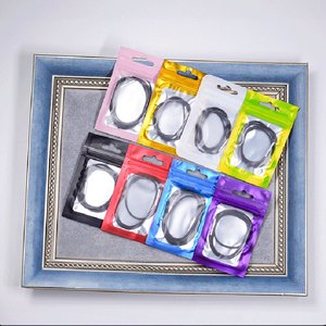 Colored Frosted Matte Bone Bag Factory Yin-Yang Self Sealing Bag for Jewelry Phone Case & Fishing Gear 9x12cm - Product Image 6