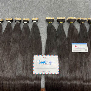 Hot Top 1 Extensiones de cabello de cinta de Vietnam Calidad de lujo Directo de fábrica Diversos colores Estilo de onda natural Hecho Cabello humano crudo - Product Image 5