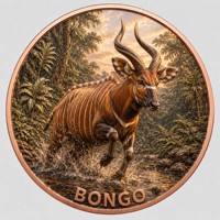 Pièce de monnaie en cuivre pur 999 de 5 oz, puissante, série Animaux de la Savane Africaine, couleur haute définition, édition UV préférée