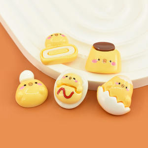 Kawaii Jaune <span class=keywords><strong>Poussin</strong></span> Dessin Animé Résine Flatback Cabochon Pour DIY Scrapbooking Accessoires Épingle À Cheveux Ornement Mince Décoration - Product Image 6
