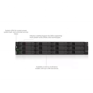 DE2000H thinksystem 2U24การจัดเก็บข้อมูลแบบไฮบริด SFF | SSD + HDD Mix, dual controllers 10GbE isksi/ 16GB - Product Image 3