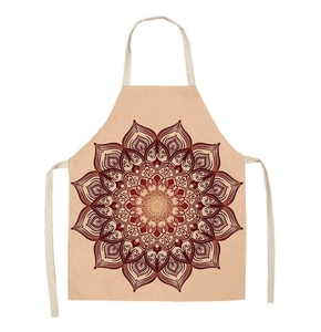 Tablier à motif Mandala occulte, tablier de cuisine <span class=keywords><strong>Datura</strong></span>, tablier à bavette pour adulte - Product Image 5