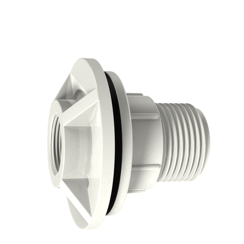 SCH40 UPVC PVC Bulkhead Fittings Plastic Tank Connector