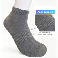Chaussettes de sport pour hommes, personnalisées, solides, pour le cyclisme, avec soutien de la voûte plantaire, respirantes, en maille, coupe basse, pour la course à pied