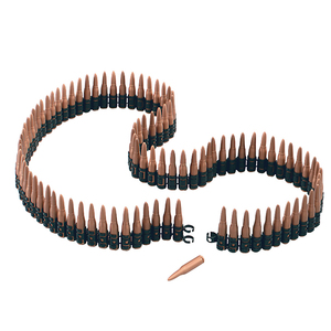 Juguete de plástico cinturón de bala falsa Ejército Soldado Rifle Sash Deluxe cinturón de bala accesorio de <span class=keywords><strong>disfraz</strong></span> - Product Image 1