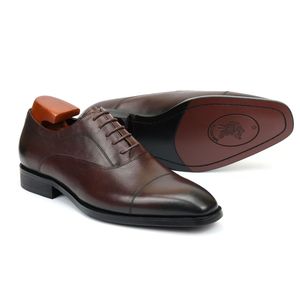 Chaussures en cuir pour hommes, à bout pointu, respirantes, décontractées et habillées, pour le travail et les occasions formelles - Product Image 4