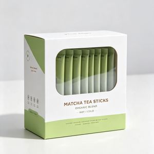 SimplBar Matcha Gift Box Premium Sticks 20G Rigid Paperboard Packaging 8 Servings Eco-Friendly Magnetic Closure Four-Color - Product Image 3
