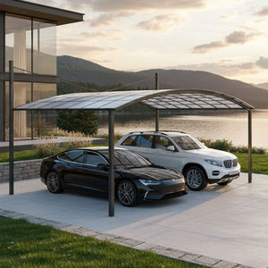 Abri <span class=keywords><strong>de</strong></span> voiture en alliage d'aluminium haute résistance avec toit en polycarbonate à haute transmission, certifié CE, pour extérieur, résistant aux UV - Product Image 3