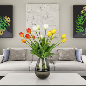 <span class=keywords><strong>Tulipani</strong></span> <span class=keywords><strong>di</strong></span> seta vero tocco lavanda artificiale morbido matrimonio capodanno festa centrotavola decorazione per la casa san valentino ringraziamento - Product Image 3