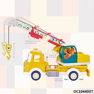 <span class=keywords><strong>Dessin</strong></span> <span class=keywords><strong>animé</strong></span> <span class=keywords><strong>grue</strong></span> <span class=keywords><strong>camion</strong></span> jouets les garçons briques de construction et bloc enfant jouet briques avec son de lumière et fonction de pulvérisation de brouillard - Product Image 4