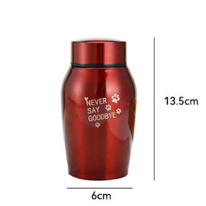 Anıtlar için paslanmaz çelik Pet Urns prim Urns köpek ve kedi külleri Pet külleri için uygun boyutu Urns - Product Image 3