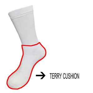 カスタム昇華プリント用クルーソックス、在庫あり、ポリエステル製、白無地、昇華プリント用チューブソックス、新品、昇華プリント用無地ソックス - Product Image 2