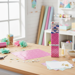 20\"x26\" Hot <b>Pink</b> Dotted <b>Tissue</b> <b>Paper</b> 10PC Set 72PCS/CS for <b>Paper</b> Crafts - Product Image 3