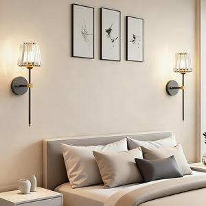 Scandinavian <b>Wall</b> Lamp Iron Body E27 Led Bulb White Shade <b>Wall</b> Mounted Bedroom <b>Lighting</b> - Product Image 5