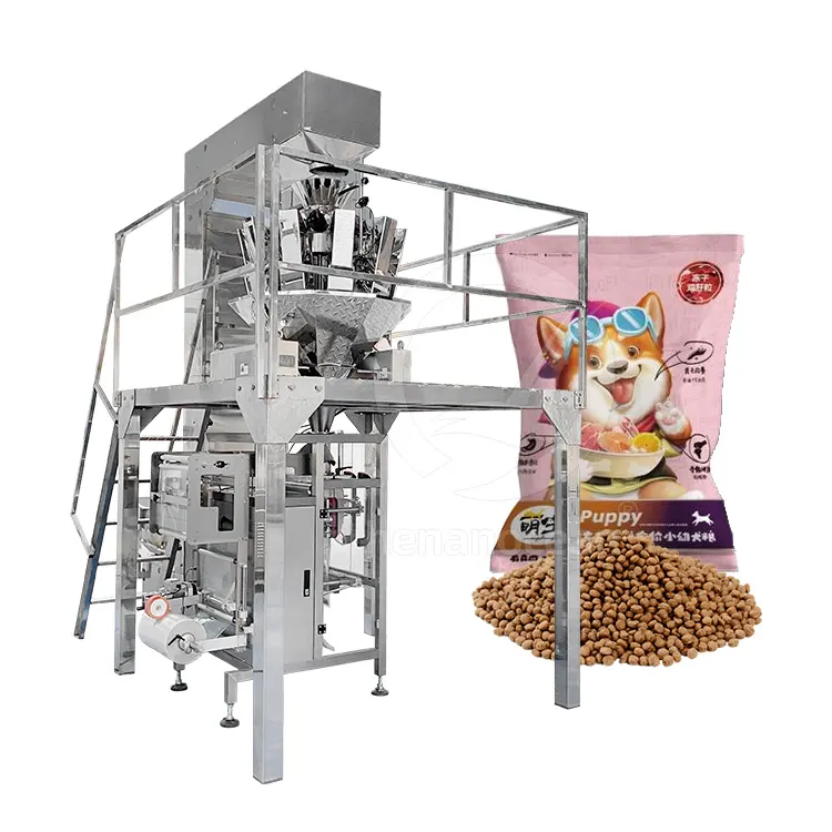 HNOC Dry Dog Pet Food Particle Fill Fish Food Ingredient Bag Automatic Pack Machine for Pellet Wood