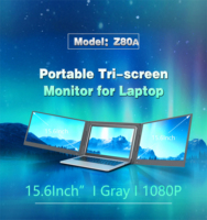 Monitor Portátil Dual de 15.6 Pulgadas, Extensor de Pantalla 1080P, Compatible con Windows/MacOS, Conexión con 1 Cable para Laptop