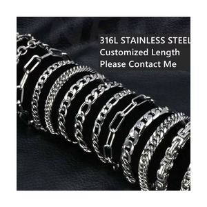 Bracelet plaqué or 24 carats, fournisseur transfrontalier Alibaba pour grossistes, acier inaltérable, poids en grammes par pièce - Product Image 4