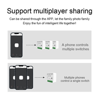 Appareils intelligents pour la maison SIXWGH, interrupteur à distance sans fil WiFi 2.4G Ewelink, ensemble de commutateurs étanches, compatible avec Google Assistant, Alexa, NFC