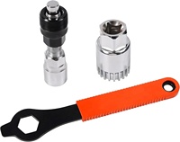 Extracteur de manivelle/bras de pédalier et extracteur de boîtier de pédalier DIY OEM avec clé de 16 mm Kit d'outils de réparation professionnels