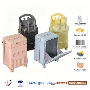 24 pollici impermeabile PC 4 Spinner ruote bagaglio bambini passeggio passeggino valigia rosa con serratura TSA essenziale per i viaggi dei bambini - Product Image 1