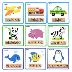 Jouets Montessori en bois, apprentissage de l'orthographe, jeux de puzzle de correspondance des lettres, entraînement de la motricité fine, jouets éducatifs pour enfants, cadeaux - Product Image 3