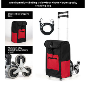 OEM desteklenen alüminyum katlanabilir bagaj arabası Dolly tırmanma araba tekerleği depolama endüstriyel kullanım için üst katta tırmanma merdiven - Product Image 6