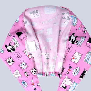 Gorro quirúrgico de Hospital para mascotas de alta calidad para mujer, gorro de trabajo de <span class=keywords><strong>Farmacia</strong></span> de laboratorio de dibujos animados ajustable, gorro de dentista, gorro de enfermería - Product Image 3