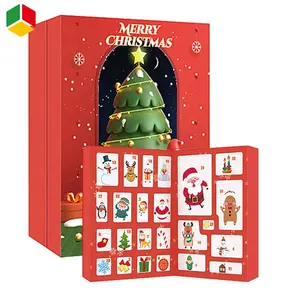 QS fiesta de Navidad, regalo de juguetes, 28 PCS todo tipo al azar Fidget Navidad 24 cuenta regresiva calendario ciego caja