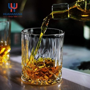Ensemble de verres à cocktail élégants et haut de gamme de 11 oz, transparents comme du cristal, design unique, style old fashioned pour le <span class=keywords><strong>whisky</strong></span>, pour cadeaux, lot de 4 - Product Image 5