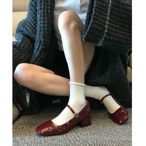 Zapatos de Novia de Cuero con Suela Suave Premium, Tipo Mocasín, Antideslizantes, Desodorantes, Tendencia de Moda 2026, Verano Otoño, Estilo Francés Mary - Product Image 2