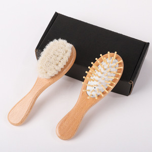 Brosse à cheveux carrée en bambou personnalisée pour enfants, coussin d'air en bambou, brosse à cheveux en bois Mason Pearson - Product Image 4