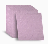Panneaux muraux en mousse 3D en gros, papier peint auto-adhésif pour la décoration intérieure, autocollant mural en mousse PE, papier peint 3D, décoration intérieure