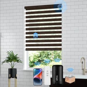 ज़ेबरा रोलर अंधा डबल परतों को दिन और रात रिमोट इलेक्ट्रिक मोटर ज़ेबरा अंधा - Product Image 4