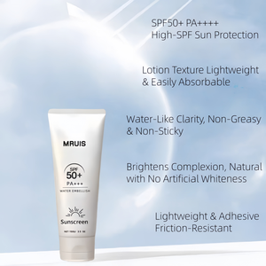 SPF 50 Crema facial Loción crema solar Resistente al agua Protección UV de amplio espectro Óxido de zinc Restauración de <span class=keywords><strong>la</strong></span> humedad natural de <span class=keywords><strong>la</strong></span> piel - Product Image 3