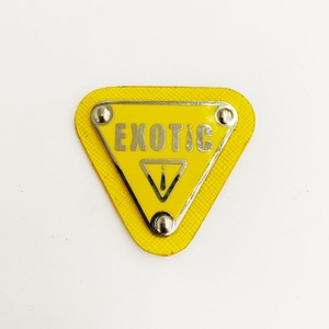 Étiquettes métalliques personnalisées de haute qualité, lavables, avec pliure d'extrémité, pour vêtements, sacs, chaussures - Product Image 2