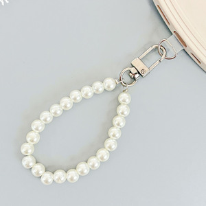 Porte-clés en perles pour femmes et filles, breloque de sac à main, porte-clés de voiture, perles rondes de 8 mm, chaîne de sac, breloque de <span class=keywords><strong>téléphone</strong></span>, accessoires de <span class=keywords><strong>téléphone</strong></span> - Product Image 4