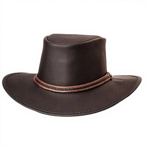 Chapeau de cowboy en cuir véritable personnalisé, artisanat, mode unisexe, adultes, plage, voyage, décontracté, confortable, durable, quatre saisons - Product Image 3