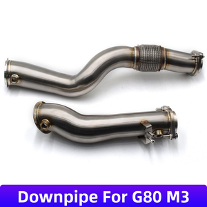 Tuyau d'échappement droit en acier inoxydable DEX pour BMW <span class=keywords><strong>M2</strong></span> M3 M4 G80 G82 G87 S58 3.0T 2021+ - Amélioration du système d'échappement - Product Image 1