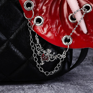 Pendentif feuille de pied d'oie pour la subculture de la puncture <span class=keywords><strong>et</strong></span> de la perforation, accessoire de sac, vente en gros - Product Image 3